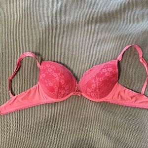 Victoria's Secret Vibrant Pink Lace Bra